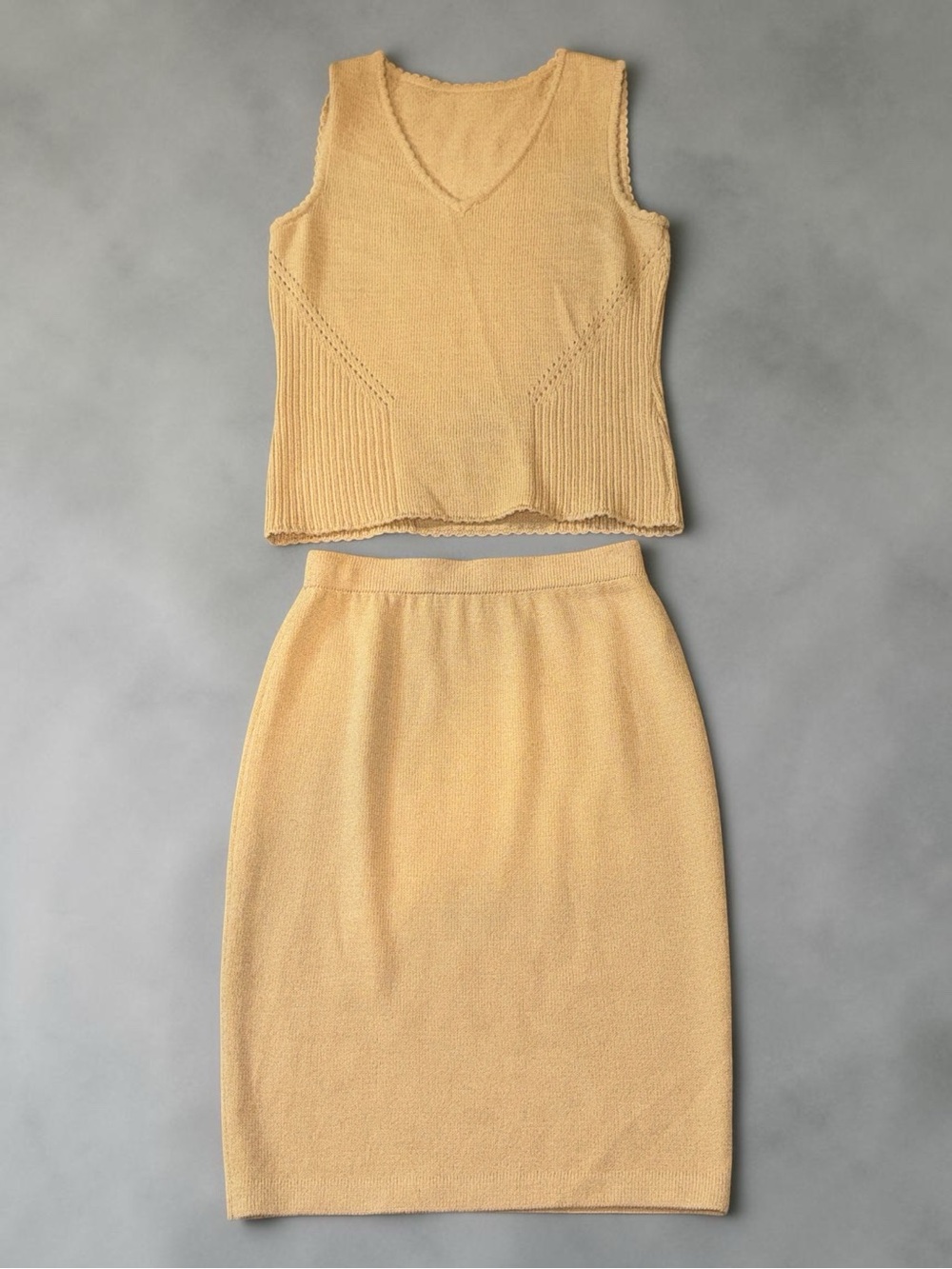 St John Knit Skirt Set Size 2